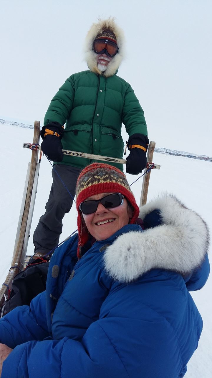 Bob Maher and his wife, Heather Stewart in Nunavut